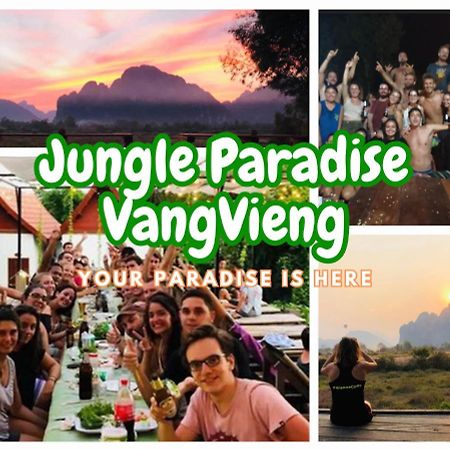 Jungle Paradise Vangvieng - Bungalows Vang Vieng Luaran gambar