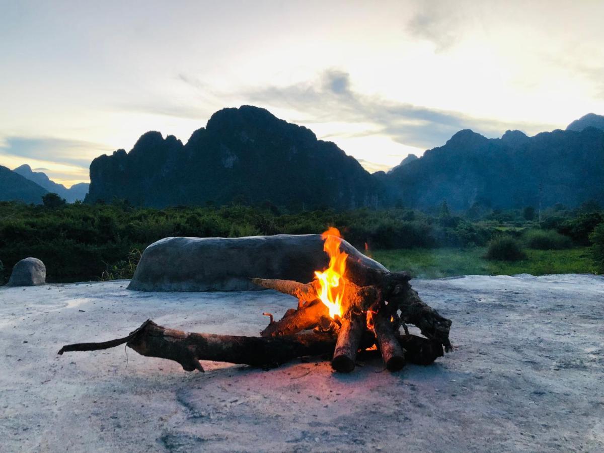 Jungle Paradise Vangvieng - Bungalows Vang Vieng Luaran gambar